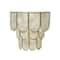 Hello Honey® 9" 4-Tier Capiz and Metal Wall Sconce